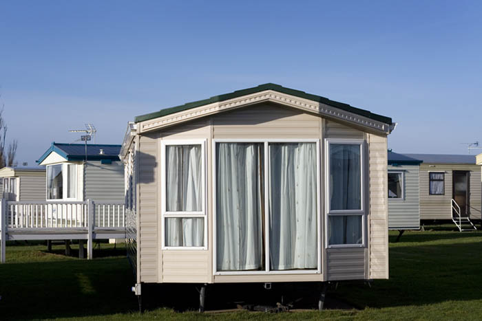 Luxury caravan mobile home park