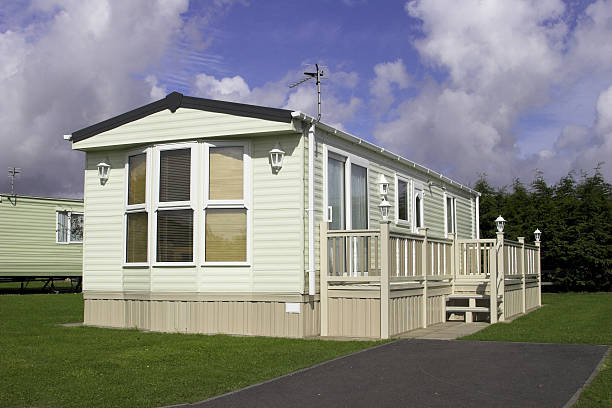 A static caravan holiday home energy efficient mobile home