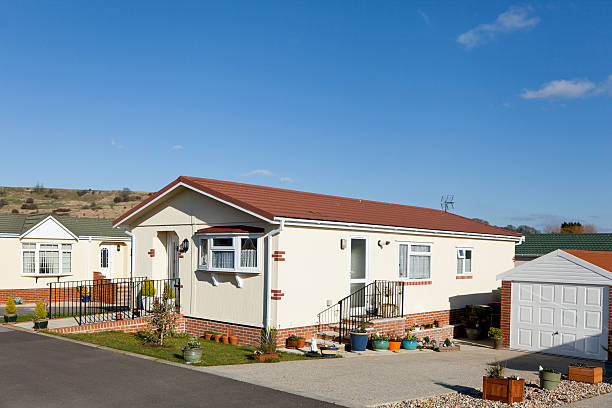 Residential mobile park home estate. 