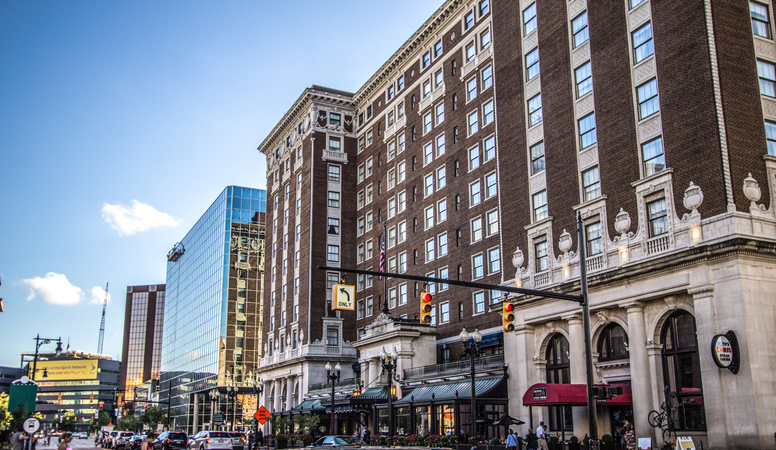 Downtown Grand Rapids City Street Scene