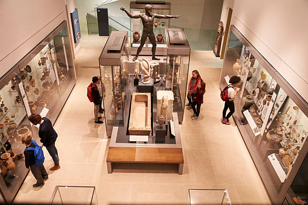 Overhead View Of Busy Museum Interior With Visitors cedar springs mi - grand rapids - whole family