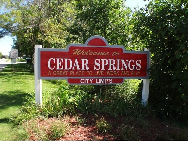 Welcome To Cedar Springs Michigan