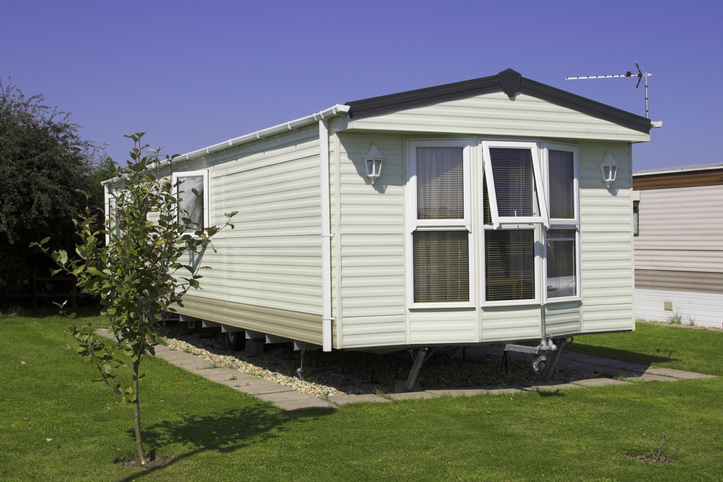 A static caravan holiday home