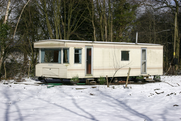 Trailer Home in Snow mobile home