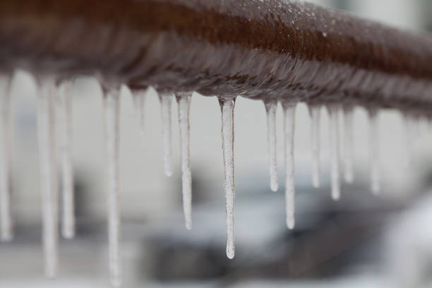 problem pipes all the exposed pipes - plastic or pvc pipes in frozen water heater room