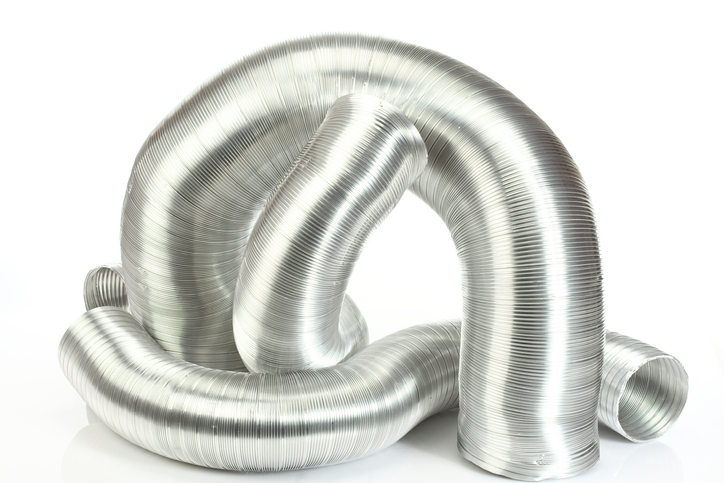 18 inch Aluminum Hose Flexible Insulated R-4.2 Air Duct Pipe for Rigid HVAC Flex Ductwork Insulation - 25' Feet Long