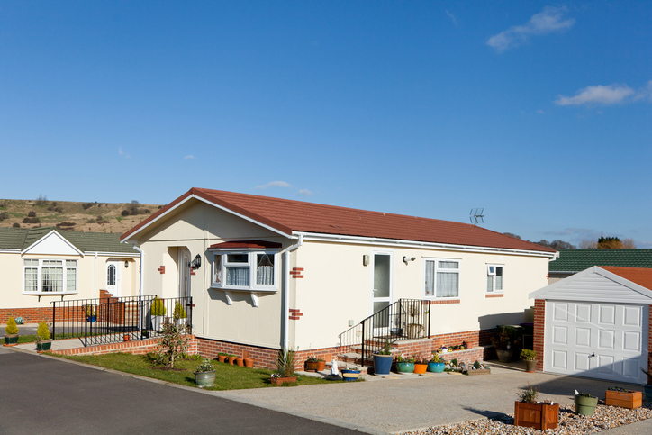 Residential mobile park home estate.