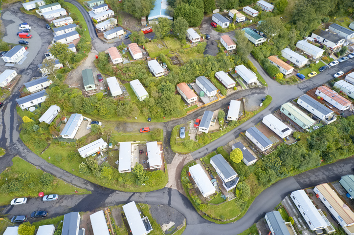 Cedar Springs Mobile Estates Aerial View of Park