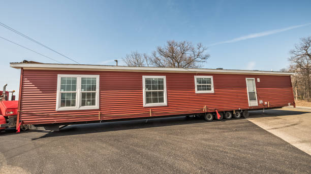 Half of new manufactured home arriving at it's destination